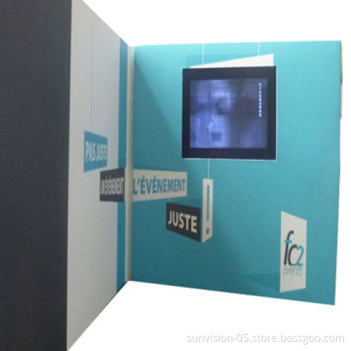 4.3" widely used video greeting card for advertising